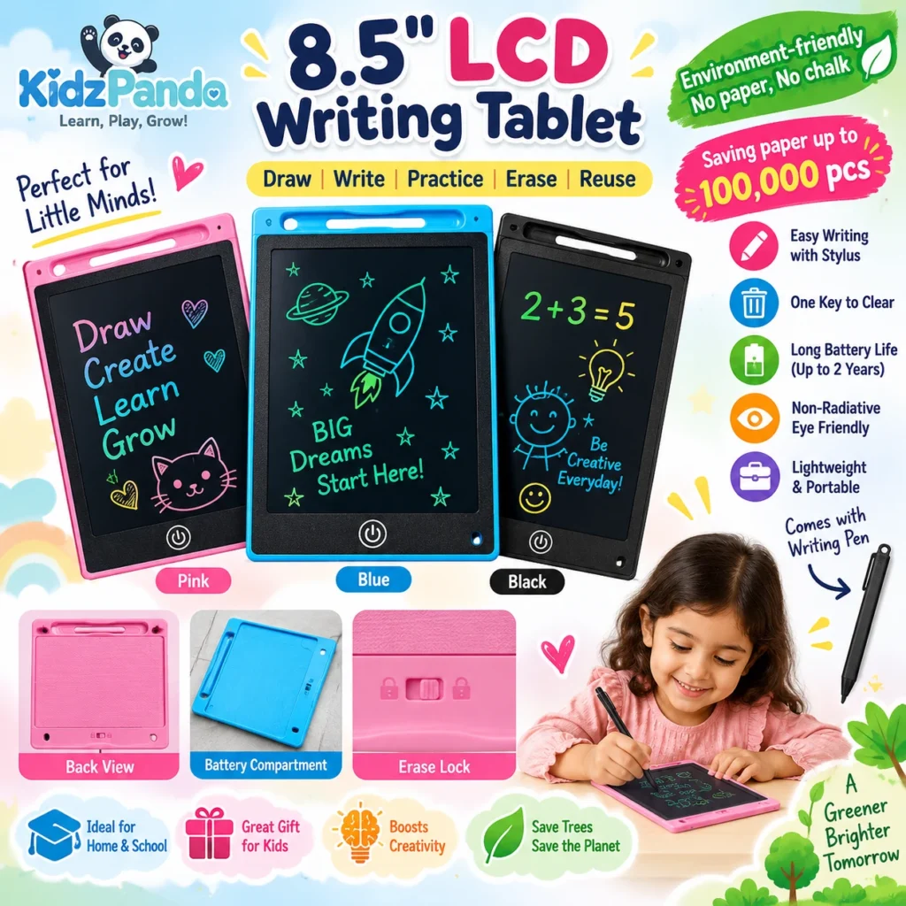 8.5 inch LCD writing tablet with stylus for writing and drawing