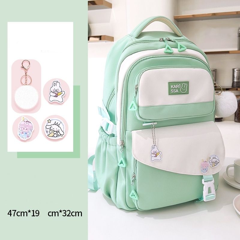 Cute Premium Mint Green Girls School Backpack for Class 6–10