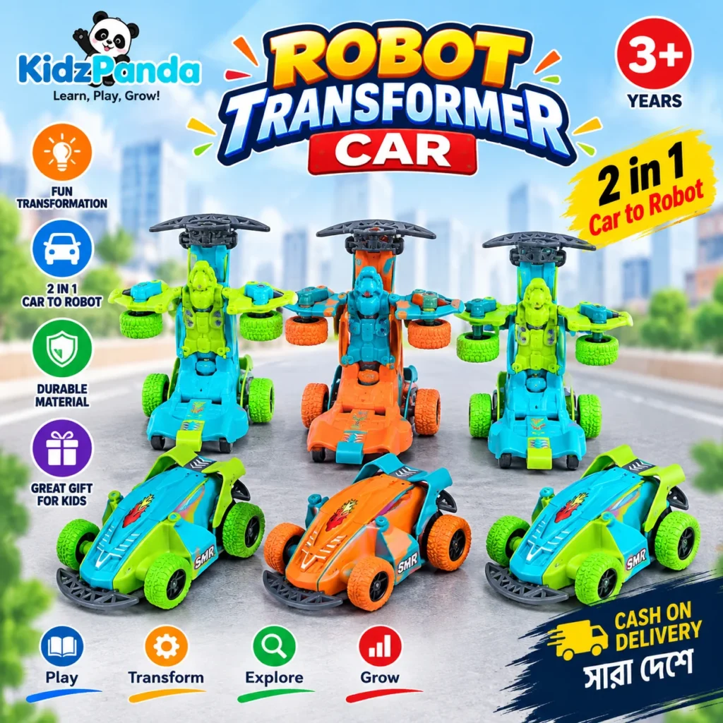 Robot Transformer Car collection with colorful transforming toy cars and robots